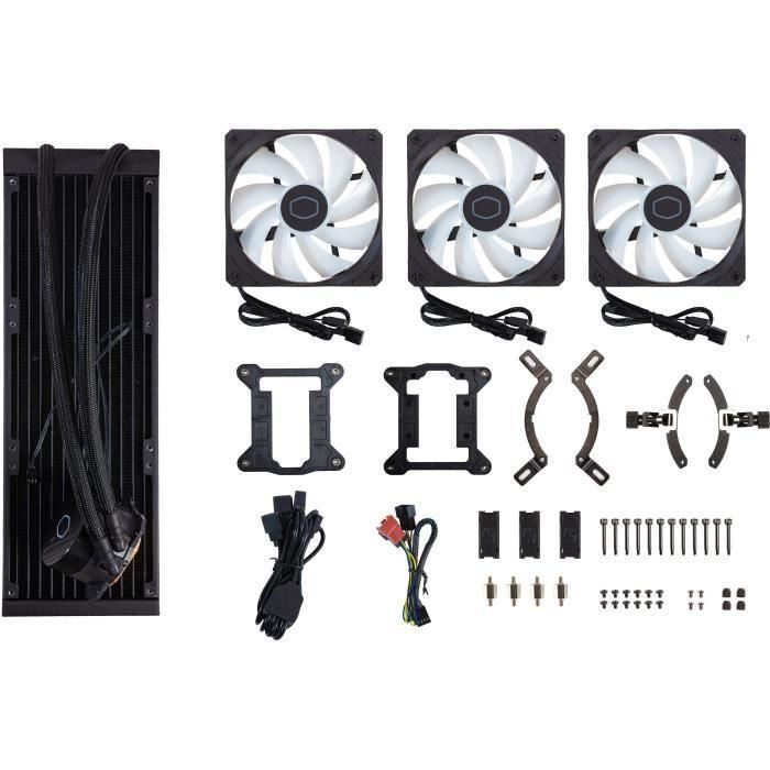 Cooler Master MasterLiquid 360L Core ARGB Carcasa del ordenador, Procesador Kit de refrigeración líquida 12 cm Negro 4