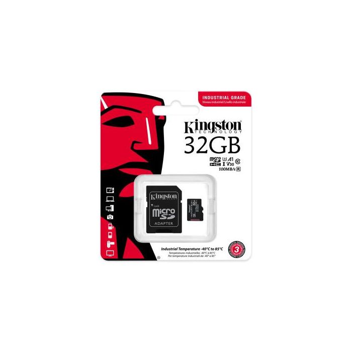 Kingston Technology Industrial 32 GB MiniSDHC UHS-I Clase 10 2 Kingston Technology Industrial 32 GB MiniSDHC UHS-I Clase 10 2