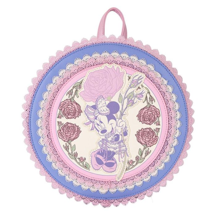 Mochila Floral Minnie Disney Loungefly 23cm 1 Mochila Floral Minnie Disney Loungefly 23cm 1