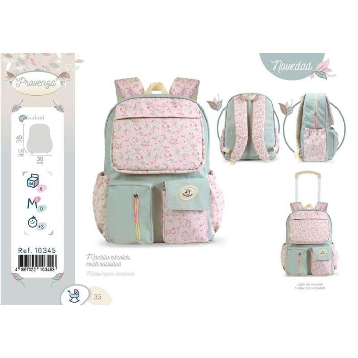 Mochila escolar multi bolsillos 40x30x18 cm 7 Mochila escolar multi bolsillos 40x30x18 cm 7