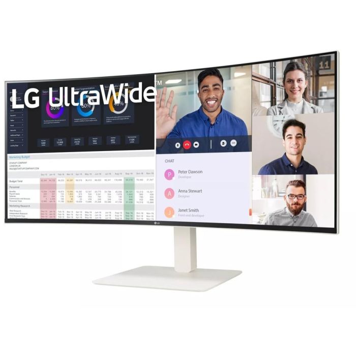 LG 38WR85QC-W Monitor Curvo Nano IPS 38" UltraWide QHD+ (3840x1600) 144Hz 1ms USB-C G-Sync FreeSync 2