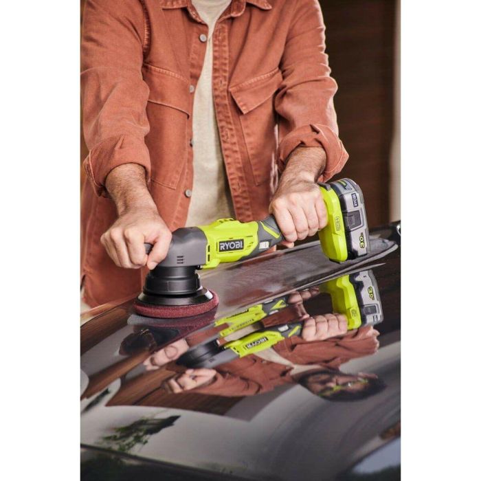 Ryobi R18P-0 Pulidora Orbital ONE+ 18V 125mm con 3 Almohadillas (Sin Batería ni Cargador) 3