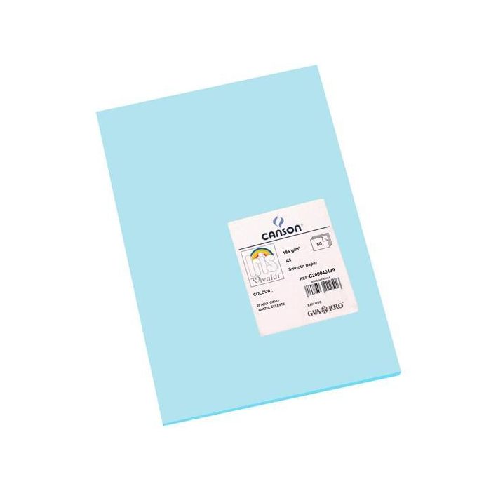 Iris Cartulina 297x420 mm 185 gr Azul Cielo -50U- Iris Cartulina 297x420 mm 185 gr Azul Cielo -50U-