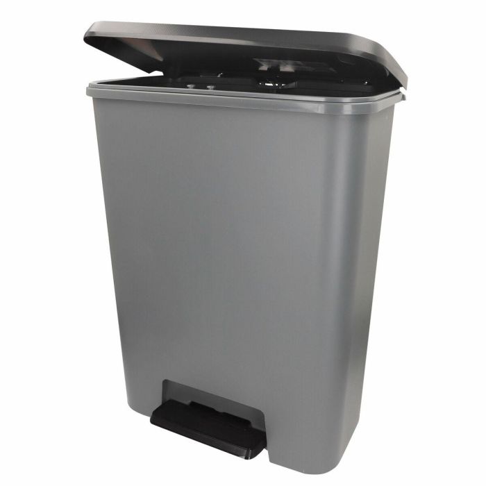 Cubo de basura Curver Gris oscuro Plástico 50 L (5 Unidades) 6 Cubo de basura Curver Gris oscuro Plástico 50 L (5 Unidades) 6