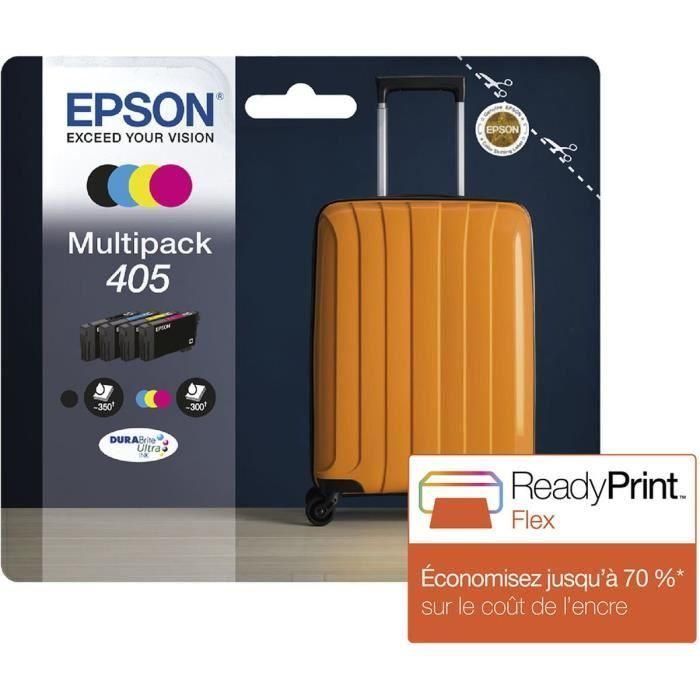 Epson Tinta Bk -C - M -Y Multipack Workforce Pro Wf-3820Dwf, Wf-3825Dwf, Wf-4820Dwf, Wf-4825Dwf, Wf-4830Dwf, Wf-7830Dtwf, Wf-7835Dtwf, Wf-7840Dtwf - Nº 405