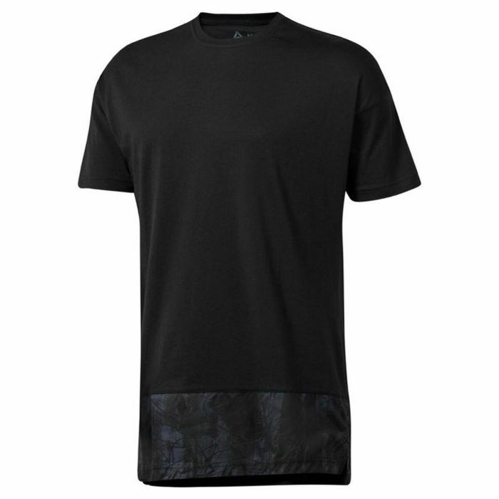 Camiseta de Manga Corta Hombre Reebok Negro S 0 Camiseta de Manga Corta Hombre Reebok Negro S 0