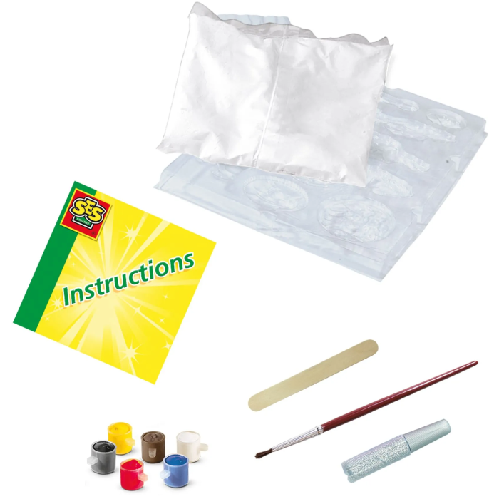 Ses Creative Moldura y Pintura Caballos de Fantasía - Kit para crear 12 modelos con yeso y brillos 1