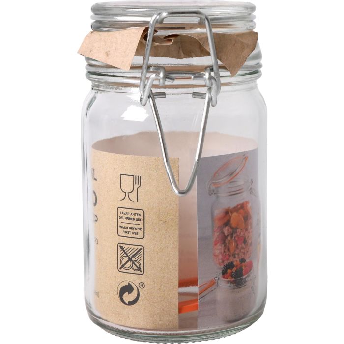Tarro Hermético de Vidrio con Cierre Clip 250 ml - La Mediterranea (36 Unidades) 8 Tarro Hermético de Vidrio con Cierre Clip 250 ml - La Mediterranea (36 Unidades) 8