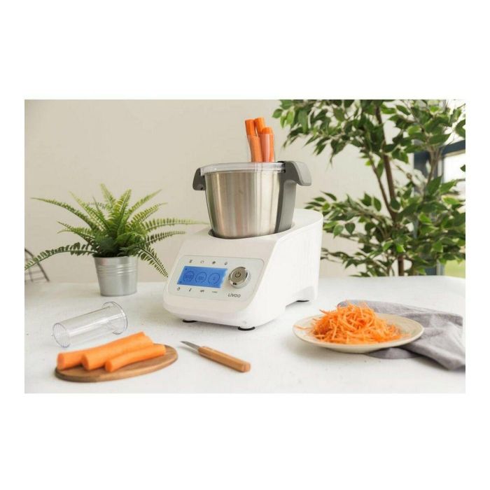 LIVOO DOP219W - Robot multifunción Super Cooker - 12 velocidades - 125 a 5000 rpm - Cuenco de acero inoxidable 3.5L - 1000W - Blanco 6