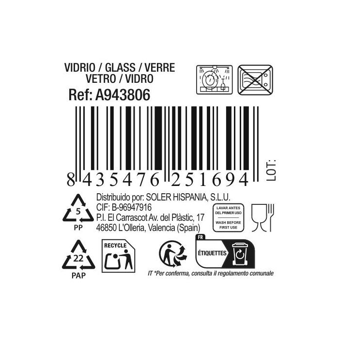 La Mediterranea Plato Llano Ø27 cm Colección New Tuana (24 Unidades) 3