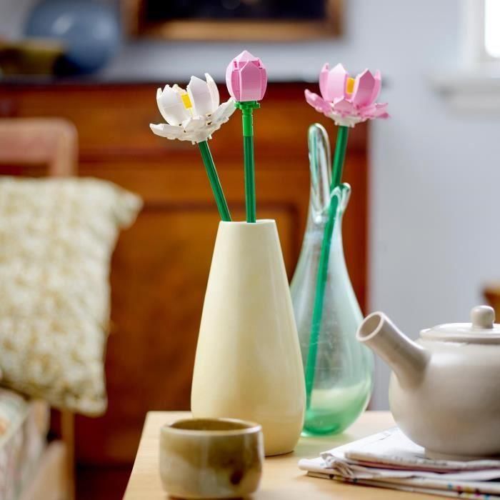 LEGO 40647 Creator Flores de Loto – Kit de Construcción con 3 Flores Artificiales, para Niñas y Niños +8 Años 3