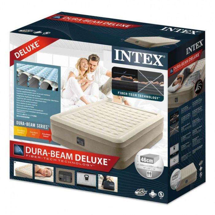 Cama Hinchable Intex Queen Ultra Plush Fiber-Tech 152 x 46 x 203 cm 1