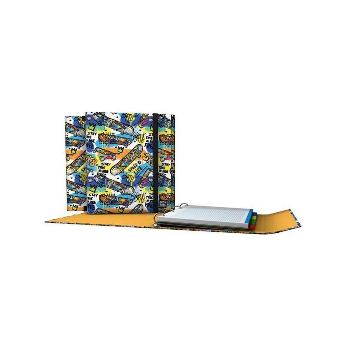 Grafoplás Carpeplús Anillas 4D25 mm Recambio 100H 5x5 DIN-A4, Forrado Street, Incluye Separadores