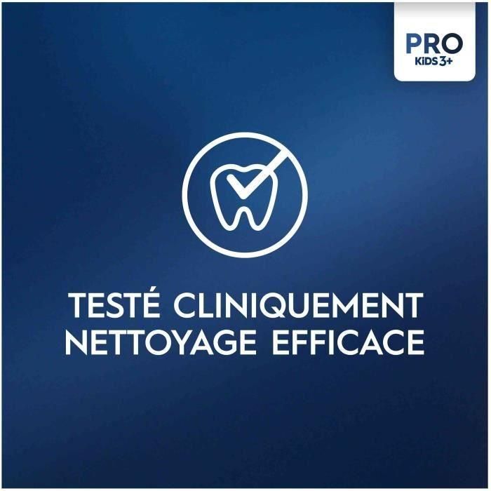 Cepillo de dientes eléctrico - ORAL-B - Niños 1 mango Frozen - 1 cabezal - 1 estuche de viaje - A partir de 3 años 3