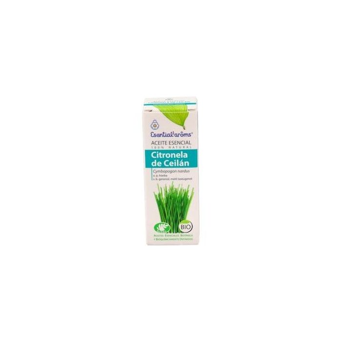 ESENTIAL AROMS Aceite Esencial de Citronela de Ceilán Bio 10ml - Antimosquitos y Antiinflamatorio