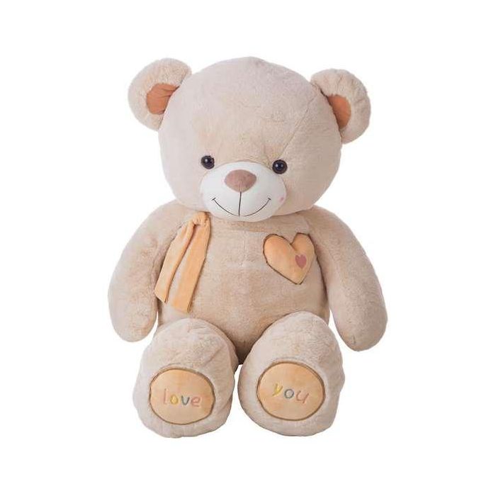 Peluche oso valentin beig 115 cm