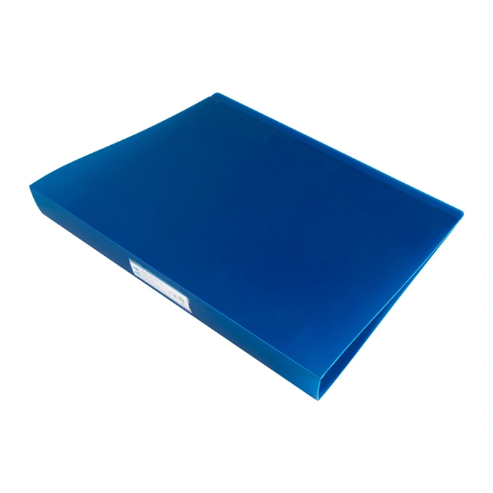 Liderpapel 43432 Carpeta 4 Anillas 25 mm Polipropileno Din A4 Azul Translucido 5