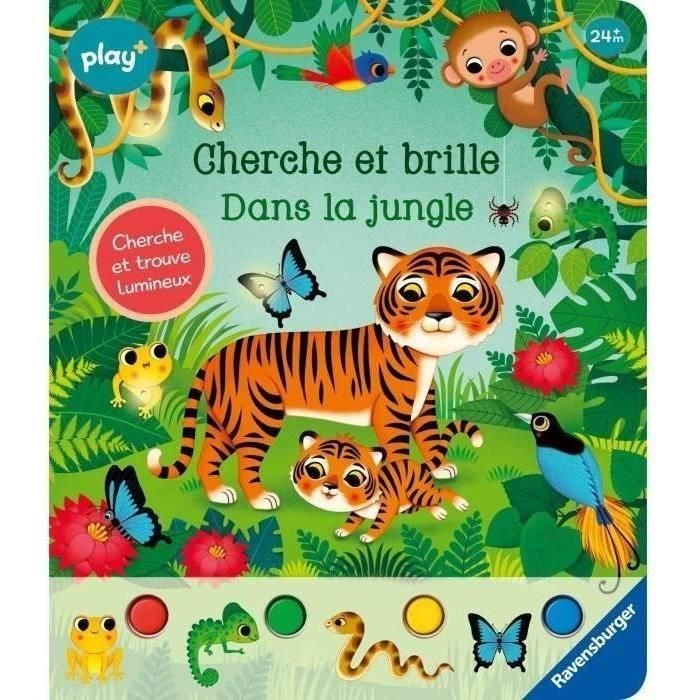 Ravensburger - Play + - Libro Busca y brilla en la jungla - 13099026 4 Ravensburger - Play + - Libro Busca y brilla en la jungla - 13099026 4