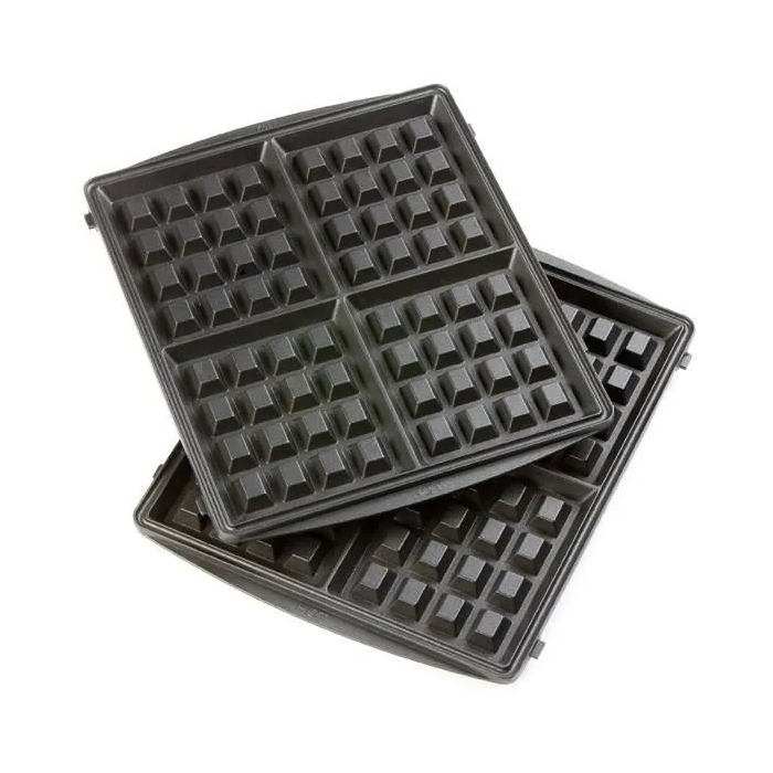 Domo Gofrera Multifunción DO9046C - 1200W, Platos Extraíbles, Antiadherente, Blanco 2