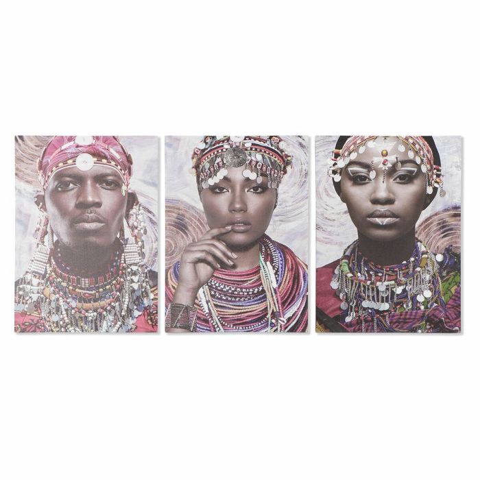 Cuadro Colonial DKD Home Decor Multicolor 1.8 x 70 x 50 cm (3 Unidades) Cuadro Colonial DKD Home Decor Multicolor 1.8 x 70 x 50 cm (3 Unidades)