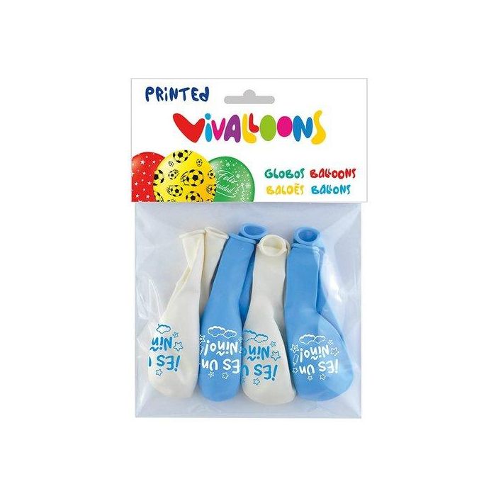 Globo Vivalloons Azules Es Un Niño Bolsa De 8