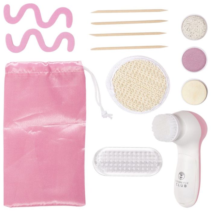 Cosmetic Club Juego De Pedicura 14 Piezas con Cepillo Eléctrico y 4 Cabezales, Bolsa de Transporte 1