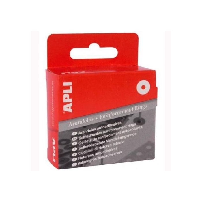 Apli Arandelas De Refuerzo 13 mm Autoadhesivas Caja 200 Ud Translúcidas Apli Arandelas De Refuerzo 13 mm Autoadhesivas Caja 200 Ud Translúcidas