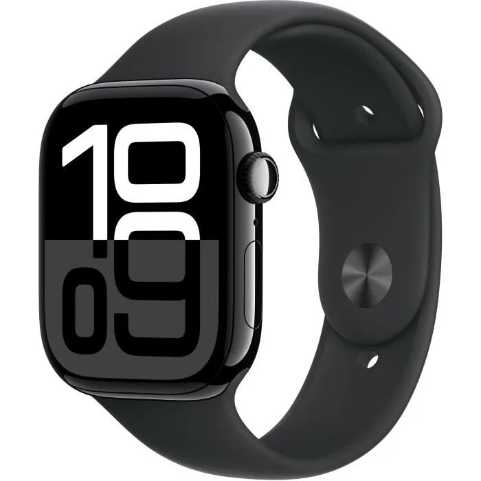 Apple Watch Series 10 GPS - 46 mm - Caja de Aluminio Negro Azabache - Correa Deportiva Negra S/M 0 Apple Watch Series 10 GPS - 46 mm - Caja de Aluminio Negro Azabache - Correa Deportiva Negra S/M 0