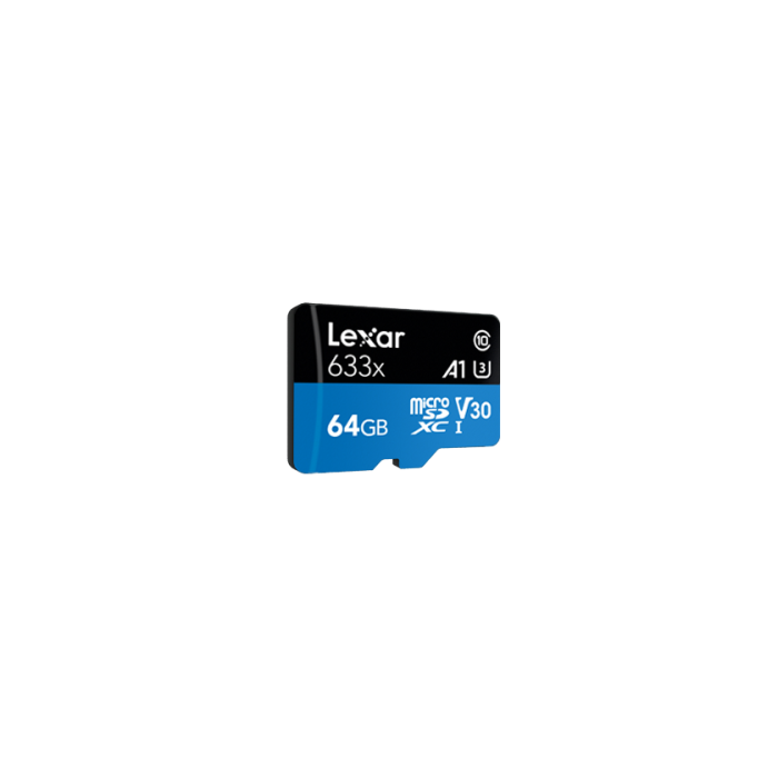 Lexar 633x 64 GB MicroSDXC UHS-I Clase 10 1 Lexar 633x 64 GB MicroSDXC UHS-I Clase 10 1