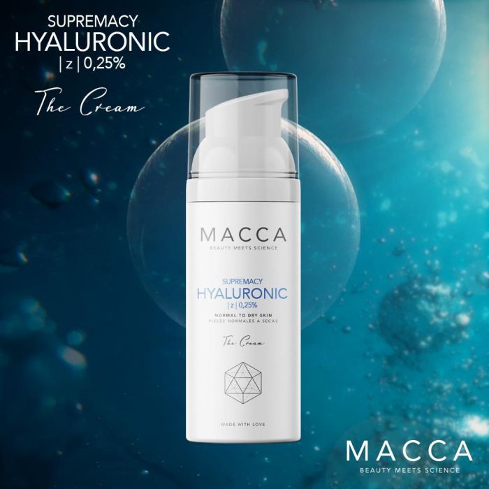Macca SUPREMACY HYALURONIC z 0,25% crema tratamiento facial para piel normal a seca 50 ml