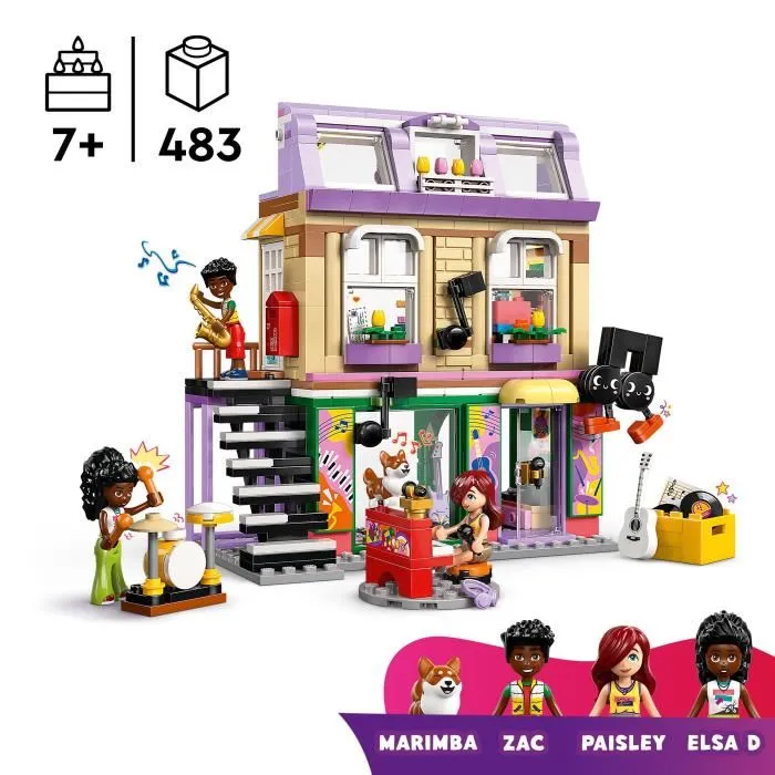 Lego 42653 Tienda de Música y Apartamento, Juego para Niñas de 7 Años en Adelante 1