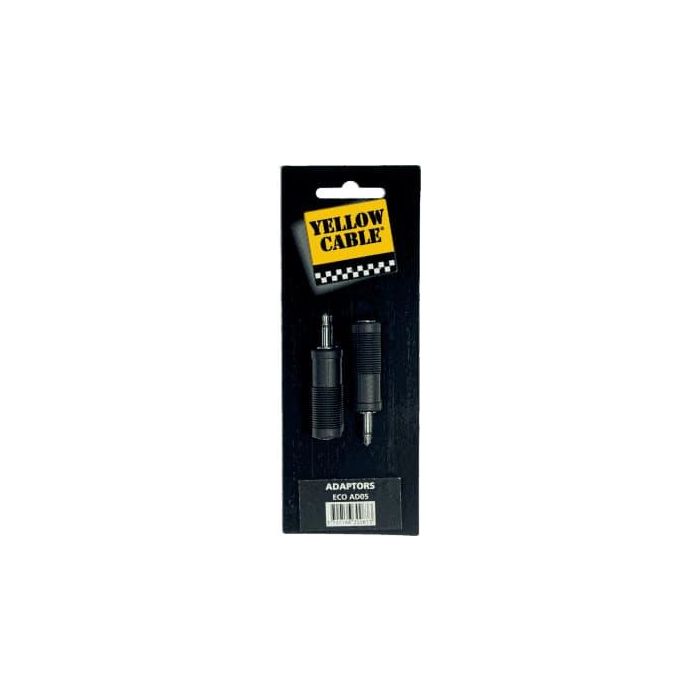 Adaptador De Jack Macho Mono De 3.5 Mm A Jack Hembra Mono De 6.5 Mm