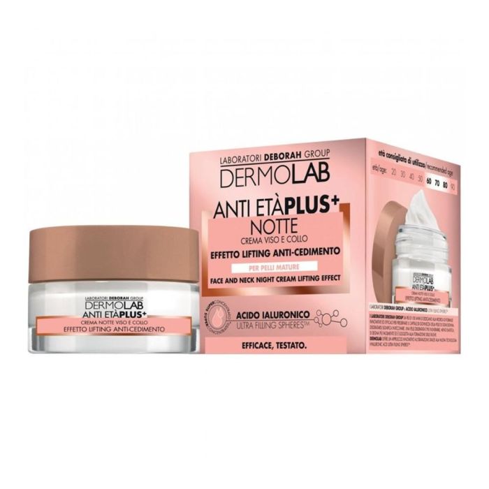 Dermolab Anti-edad plus crema de noche cuello y rostro efecto lifting 50 ml