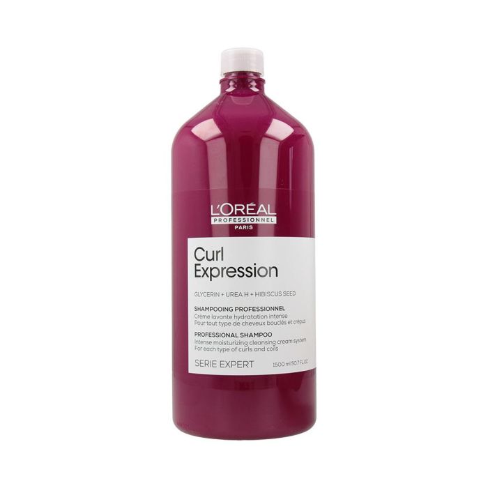 L'Oreal Champú Crema Limpiadora Curl Expression 1500ml - Hidratación Intensa para Rizos y Ondas, Libre de Sulfatos y Siliconas L'Oreal Champú Crema Limpiadora Curl Expression 1500ml - Hidratación Intensa para Rizos y Ondas, Libre de Sulfatos y Siliconas