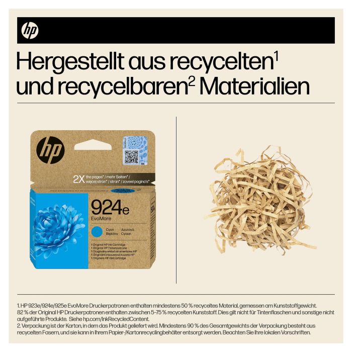 HP Cartucho de Tinta Original 924e Cian XL Alto Rendimiento 800 páginas 2