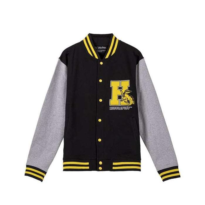 Sudadera sin Capucha Unisex Harry Potter Hufflepuff Gris Negro L 0 Sudadera sin Capucha Unisex Harry Potter Hufflepuff Gris Negro L 0