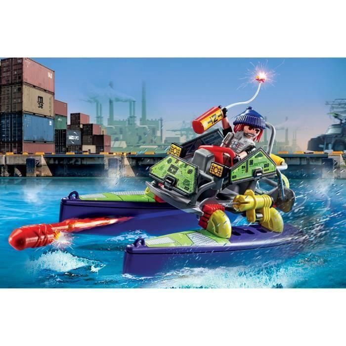 Playmobil City Action - Quad Multiterreno Fuerzas Especiales - Vehículo de Juguete para Niños +5 Años 2