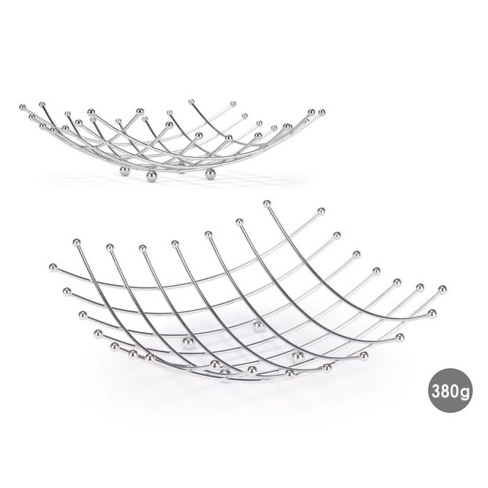 Kinvara Frutero Bolas Cromado Metal 26x10x26 cm (12 Unidades) Kinvara Frutero Bolas Cromado Metal 26x10x26 cm (12 Unidades)