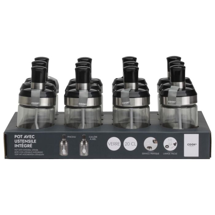 Cook Concept Bote Con Utensilio Integrado de Vidrio para Cocina y Mesa, 200 ml 3