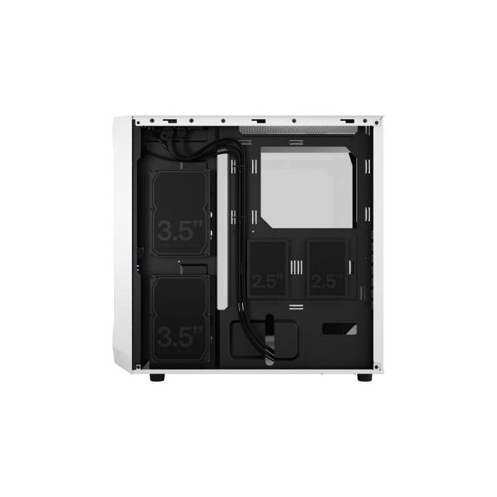 Fractal Design Focus 2 Blanco - Torre PC ATX, Micro-ATX, Mini-ITX, RGB, Ventana Lateral, 2x140mm Ventiladores, FD-C-FOC2A-04 4
