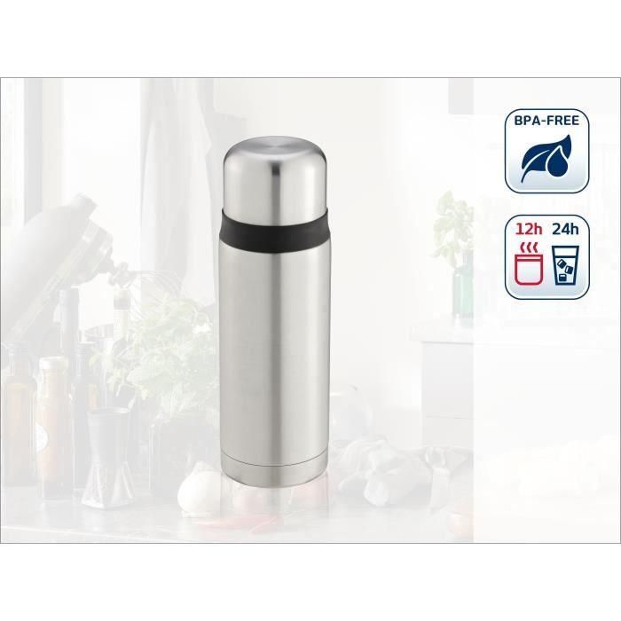 Leifheit Jarra Aislante Coco 0.7L Acero Inoxidable Doble Pared Antigoteo Resistente a Golpes 1