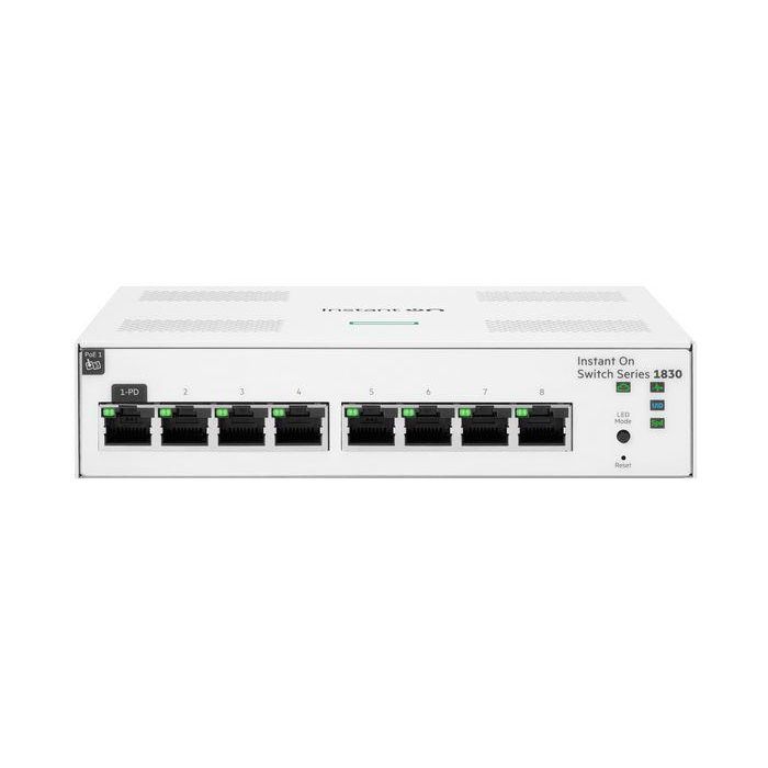 HP Enterprise Aruba Instant On 1830 Switch 8 Puertos Gigabit Ethernet PoE Gestionado L2 Montaje en Rack