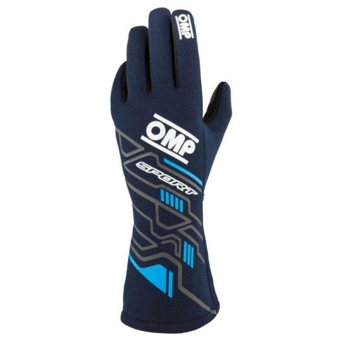 Omp IB0-0777-B01-244-S Guantes Deportivos Omp Sport Fia 8856-2018 My2025 Navy Azul - Cyan Talla S 4