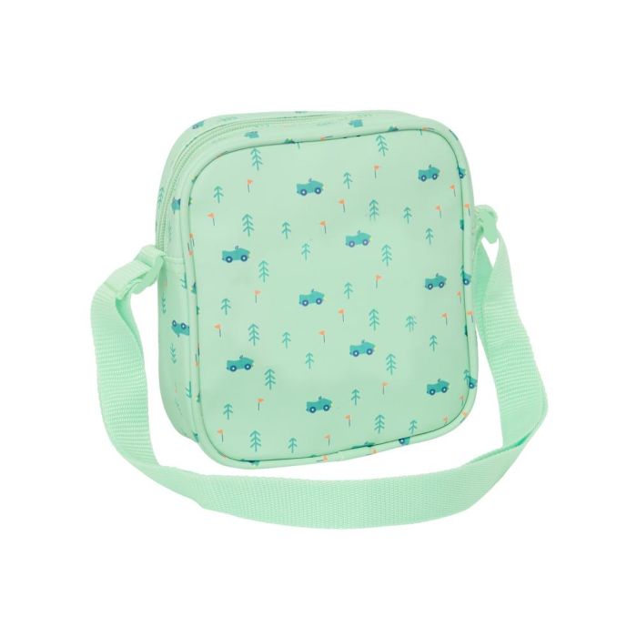 Bolso Bandolera Safta Coches Verde 16 x 18 x 4 cm 1