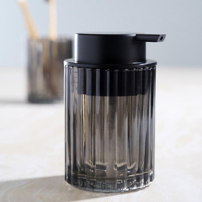 Day Dispensador Jabón Vidrio y Plástico Altura 12,5 cm Diámetro 7,5 cm 1