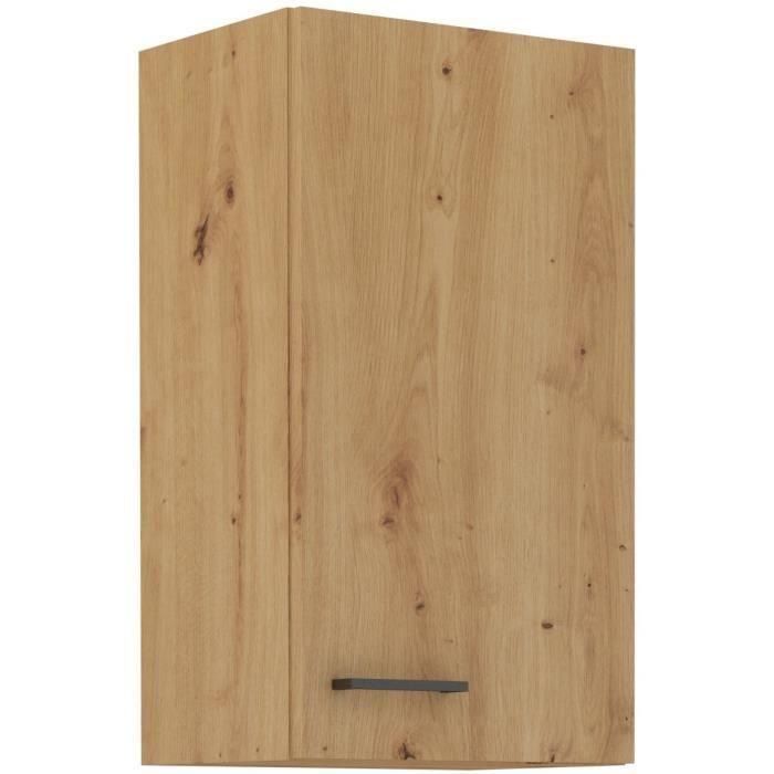 CUISINIER MODENA40G1F Mueble Alto MODENA 40 cm Roble Artesanal y Negro Mate 1 CUISINIER MODENA40G1F Mueble Alto MODENA 40 cm Roble Artesanal y Negro Mate 1
