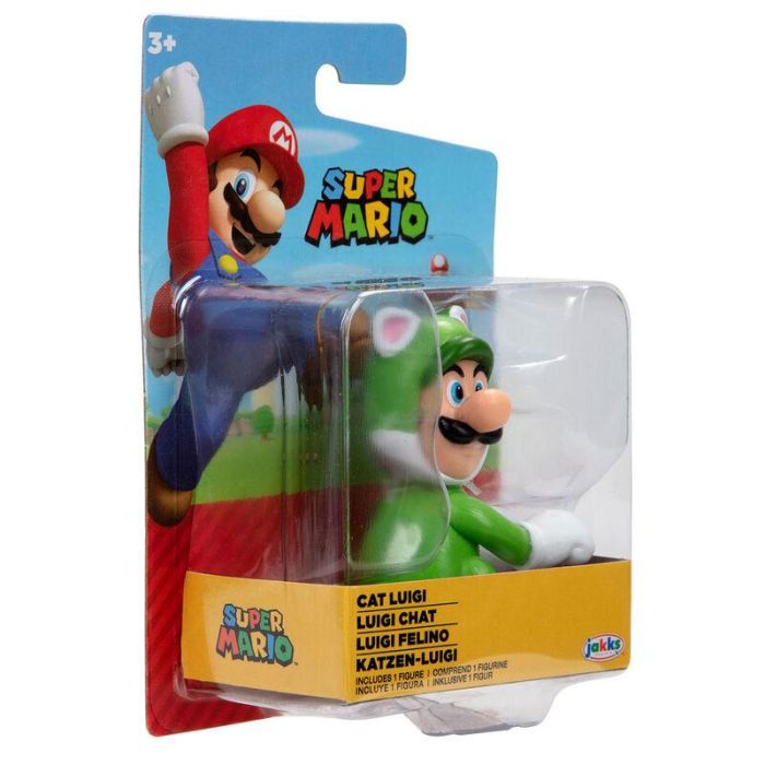 Figura Luigi Felino Super Mario Nintendo 6,5cm 5