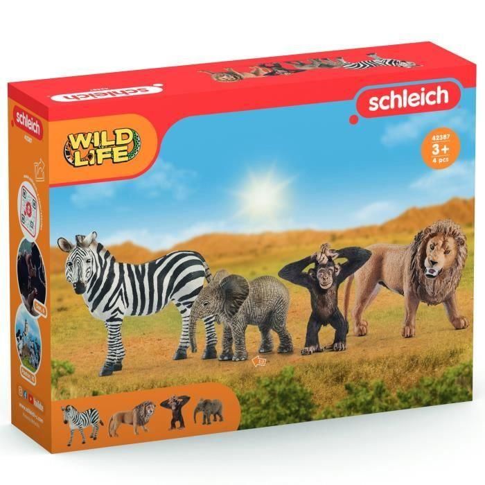 SCHLEICH - Kit básico Wild Life - 42387 - Gama Wild Life 3 SCHLEICH - Kit básico Wild Life - 42387 - Gama Wild Life 3