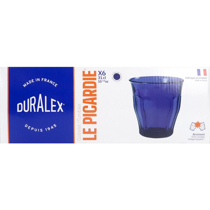 Set de 6 Vasos Duralex Picardie 31 cl - Saphir Marine (8 Cajas) 1 Set de 6 Vasos Duralex Picardie 31 cl - Saphir Marine (8 Cajas) 1