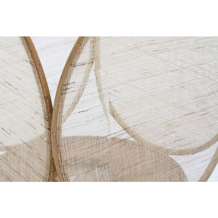 DKD Home Decor Portavela Oriental de Bambú y Cristal, Marrón - Colección Yejun, 42 cm Ancho x 55 cm Alto x 42 cm Fondo 4
